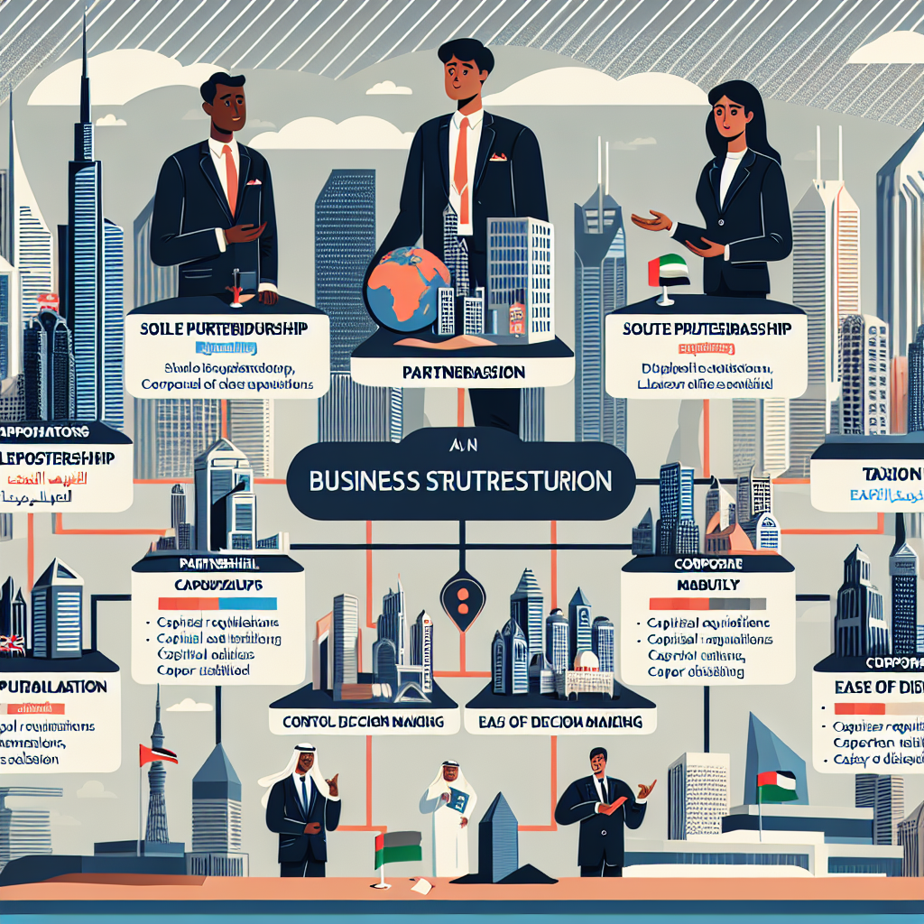 Choosing the Right Fit: Sole Proprietorship vs. Partnership vs. Corporate Structures in UAE