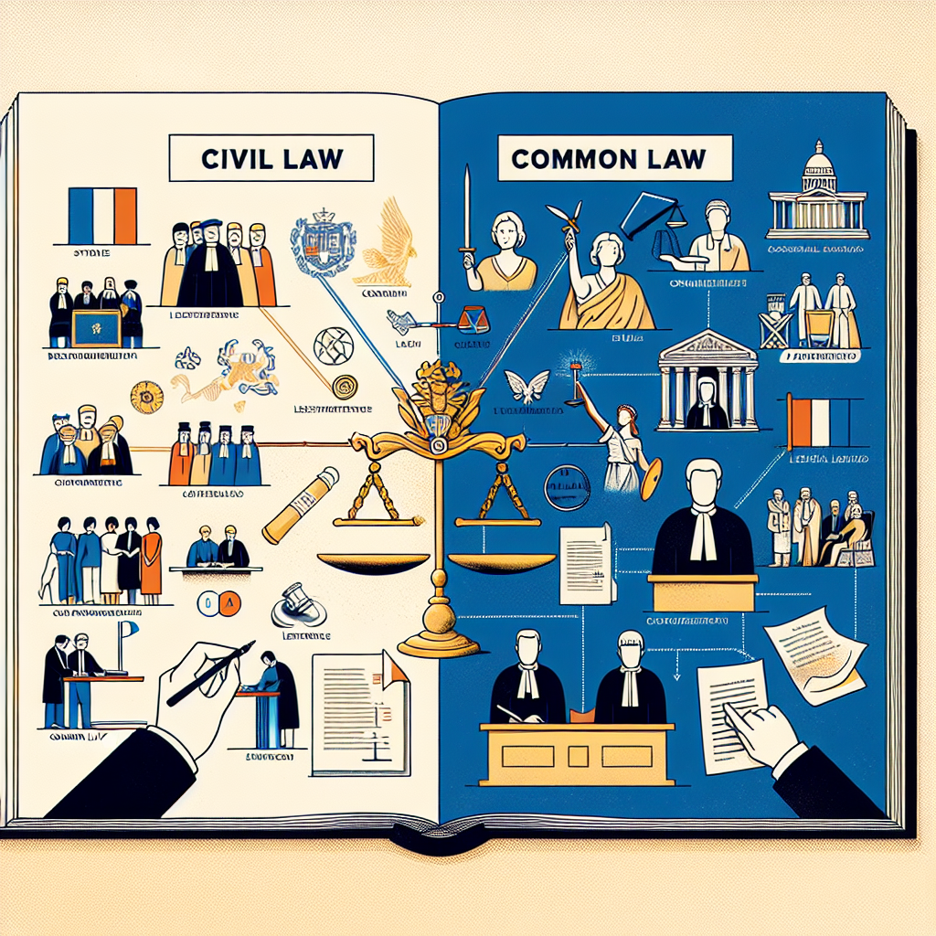 Decoding Civil Law vs. Common Law: Contrasts in the French Legal System