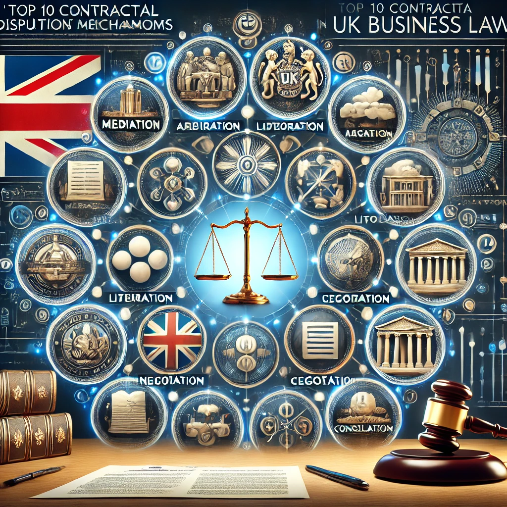 Top 10 Contractual Disputes Resolution Mechanisms in UK Business Law